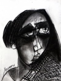 Abrar Ahmed, 9 x 12 Inch, Charcoal On Paper , Figurative Painting, AC-AA-118